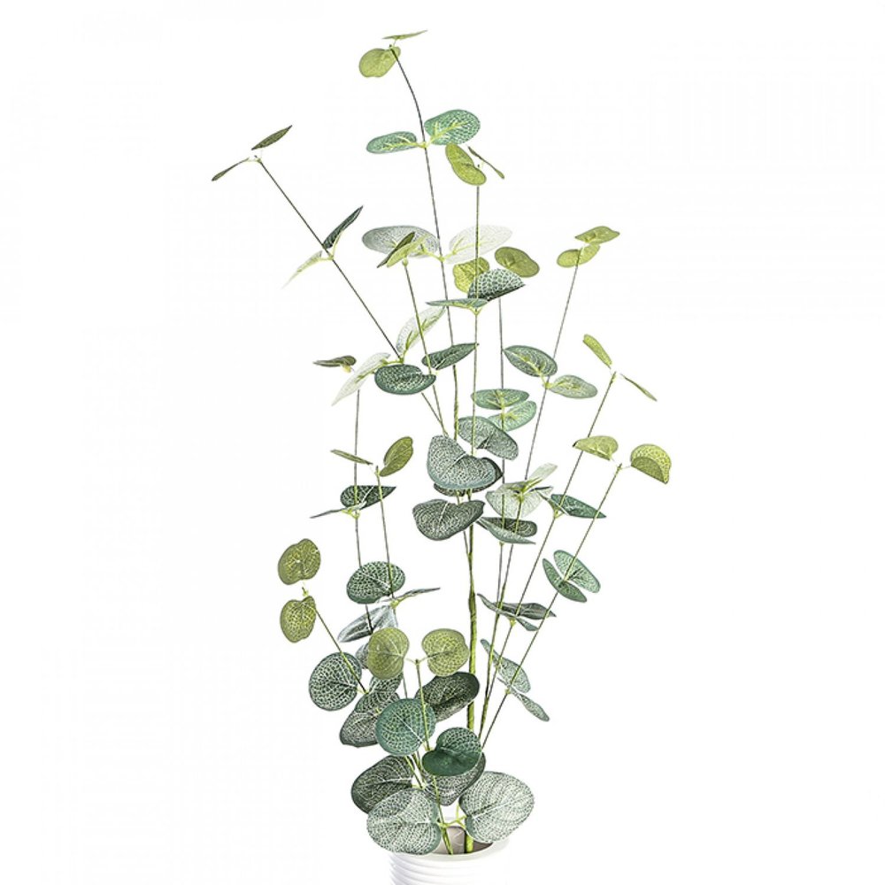 Zweig - Eukalyptus - Kunstblumen künstliche Blumen Deko Blüte Kunstpflanze Blume