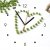 My Clock Wanduhr Erbsenherz  Küchenuhr Uhr
