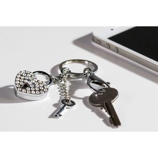 Schlüsselanhänger Taschenanhänger Anhänger Herz und Schlüssel in Geschenkpackung