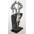 Casablanca - Skulptur - Dekofigur - Figur - Friends- Männer auf Felsen - Poly - antik Silber Gemeinsam Zusammenhalt