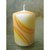 Edles Design Kerze gelb orange Tischdeko festliche Tischkerze Kerzen für Weih...