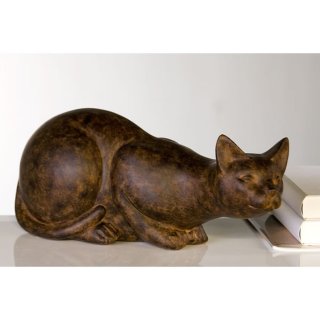 Dekorative Katze Cat Skulptur Figur Art Deko Katzenskulptur