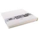 Hochzeitsalbum, Wedding, 30 x 31 cm mit Pergamin-Trennblättern, Laminierter Kunstdruck, Weiß,