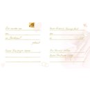 Hochzeitsalbum, Wedding, 30 x 31 cm mit Pergamin-Trennblättern, Laminierter Kunstdruck, Weiß,