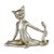 Dekorative Skulptur Katze Design Cat Aerobic Yoga Sport
