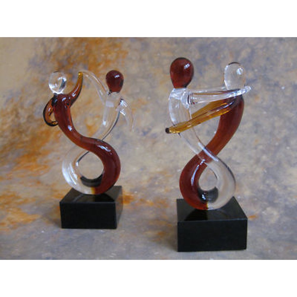 Tanz Skulptur Rumba Glasobjekt Figur Vetro 2Glasfiguren