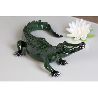 Dekoratives großes Krokodil Alligator Krafttier Deko