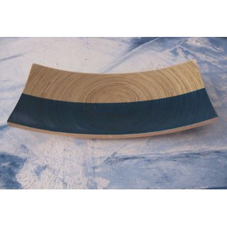 Lange Platte Bambus Schüssel Schale Behälter Sushi blau