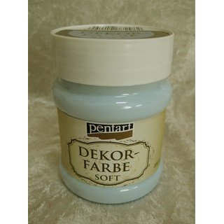 Pentart Dekorfarbe soft Farbton eisblau ice-blue Shabby Farbe Chalky Vintage ...