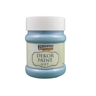 Pentart Dekorfarbe soft Flachsblau / flax-blue Shabby Farbe Chalky Vintage