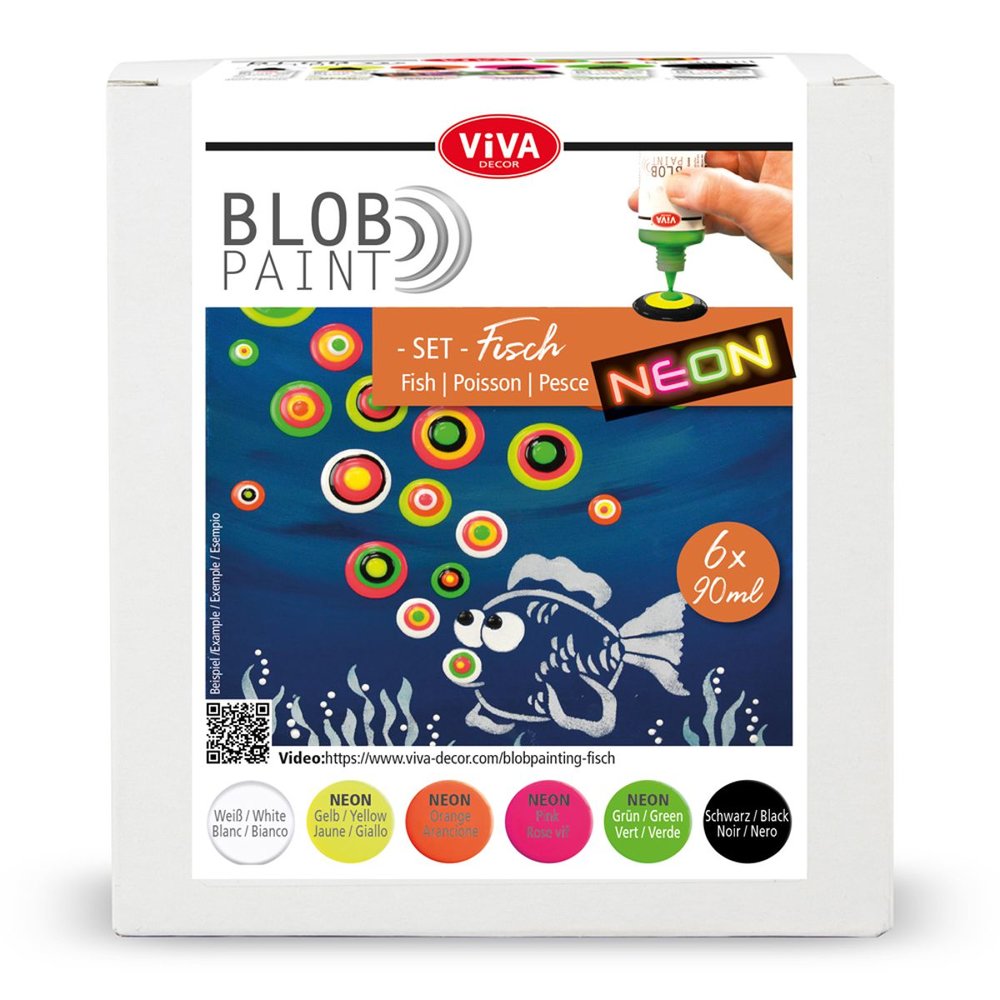 Blob Paint FarbSet Fisch Farben Blob Painting Dot Painting Dotting Tool