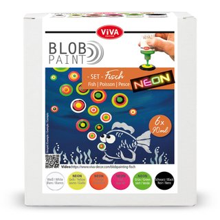 Blob Paint FarbSet Fisch Farben Blob Painting Dot Painting Dotting Tool