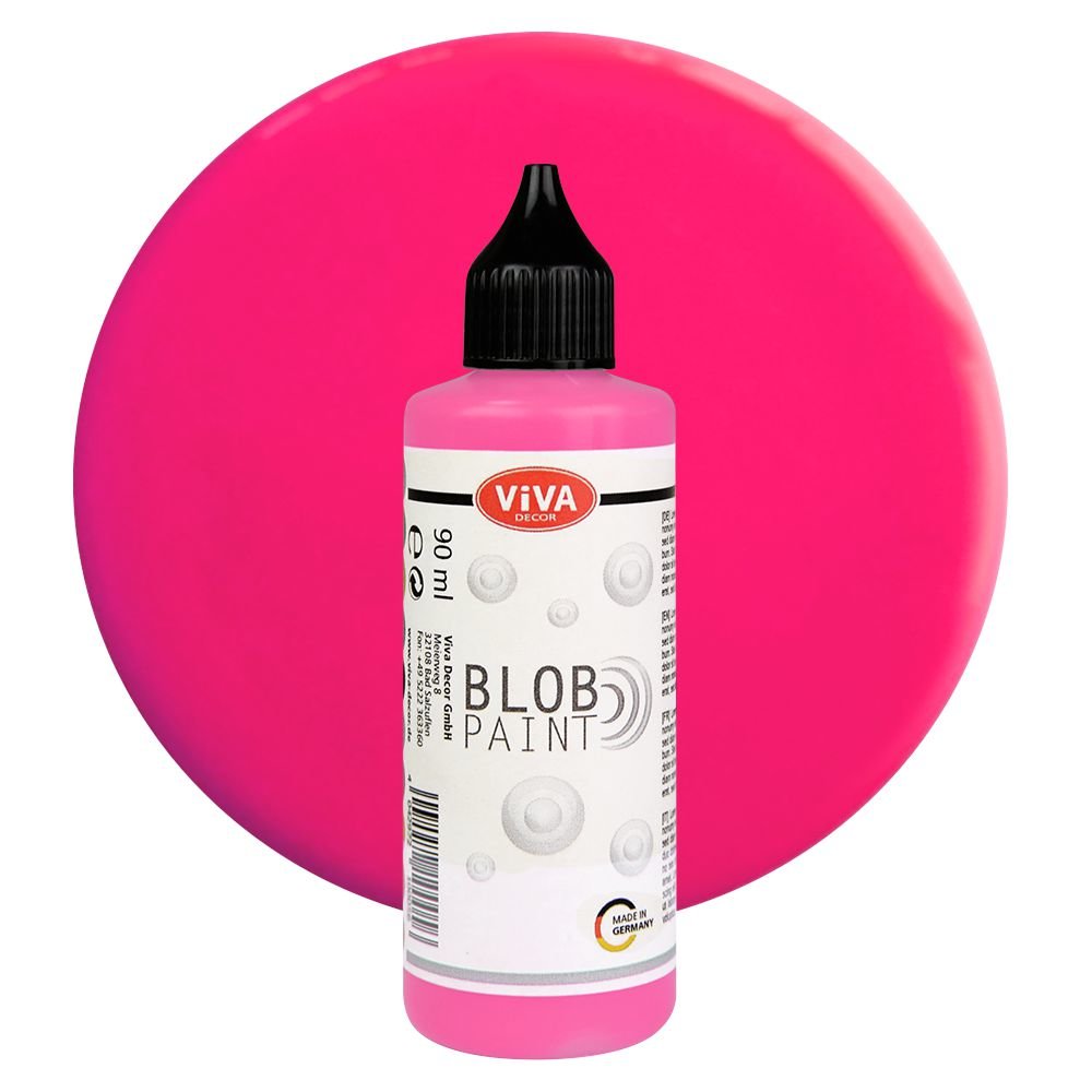 Viva Decor Blob Paint Farbe Neon Pink Blob Painting Dot Painting Dotting Tool