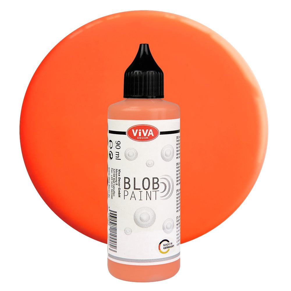 Viva Decor Blob Paint Farbe Neon Orange Blob Painting Dot Painting Dotting Tool