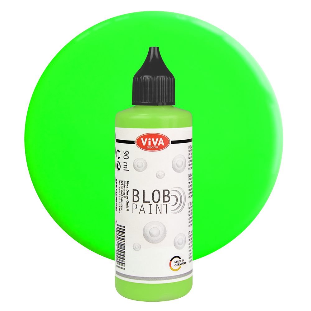 Viva Decor Blob Paint Farbe Neon Grün Blob Painting Dot Painting Dotting Tool