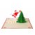 3D Weihnachtskarte mit Umschlag, Weihnachtsbaum Santa Claus Weihnachtsmann, Gutschein, Klappkarte, originell, Adventskarte, Geschenkidee, Frohe Weihnachten, Merry Christmas Advent