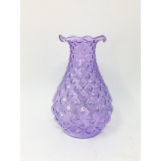 Schöne Vase "Summertime" aus Glas Frühlingsfarben lila Frühling Ostern Deko Sommer