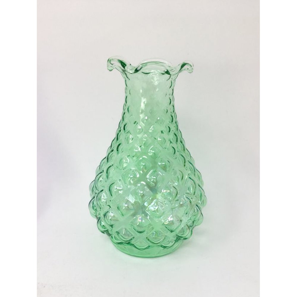 Schöne Vase Summertime aus Glas Frühlingsfarben Frühling Ostern Deko Sommer Grün