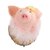Garderobe Baden flauschiges Schwein mit Blümchen  Wandhaken Kleiderhaken Haken Hakenleiste Wandgarderobe  Frühling Kinderzimmerdeko