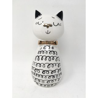Dekorative Katze mit Schleife für Katzenliebhaber...