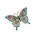 Schmetterling blau gemustert bunt Mandala 36cm...