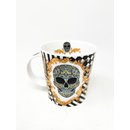 Rockige Tasse mit Totenkopf skull gold schwarz Elysium Kaffeebecher Kakaotasse Tasse Geschenk Dunoon Teetasse Kaffetasse Vatertag