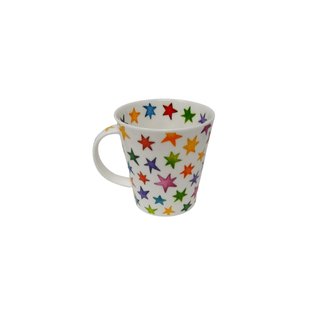 Becher Lomond Starbust Tasse mit Sterne bunt Kaffeebecher Kakaotasse Tasse Geschenk Dunoon Teetasse Kaffetasse