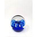 Briefbeschwerer Bubbles, blau, 9 cm / Glasfigur...