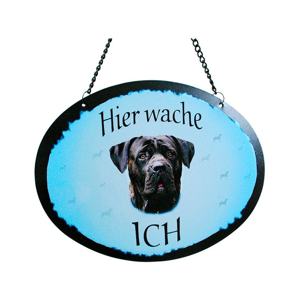 Tierschild Hund - Cane Corso - Wandschild Blechschild Türschild wetterfest