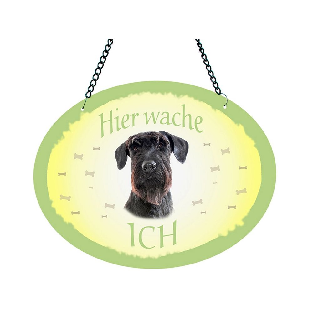 Tierschild Hund - Riesenschnauzer - Wandschild Blechschild Türschild wetterfest