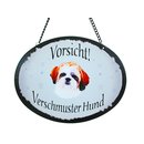 Tierschild Hund - Shih Tzu  - Wandschild Blechschild...