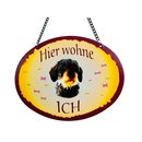 Tierschild Hund - Rauhaardackel  - Wandschild Blechschild...
