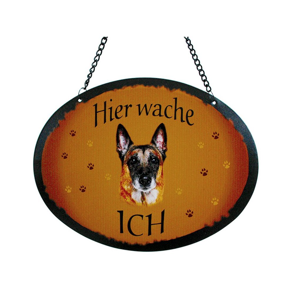 Tierschild Hund - Malinois  - Wandschild Blechschild Türschild wetterfest