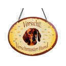 Tierschild Hund - Dackel - Wandschild Blechschild...
