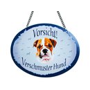 Tierschild Hund - Bulldogge  - Wandschild Blechschild...