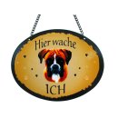 Tierschild Hund - Boxer - Wandschild Blechschild...