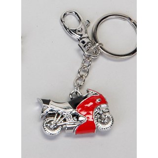 Schlüsselanhänger Motorrad rot Moped Roller Geldgeschenk Führerschein Schlüssel