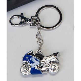 Schlüsselanhänger Motorrad blau Moped Roller Geldgeschenk Führerschein Schlüssel