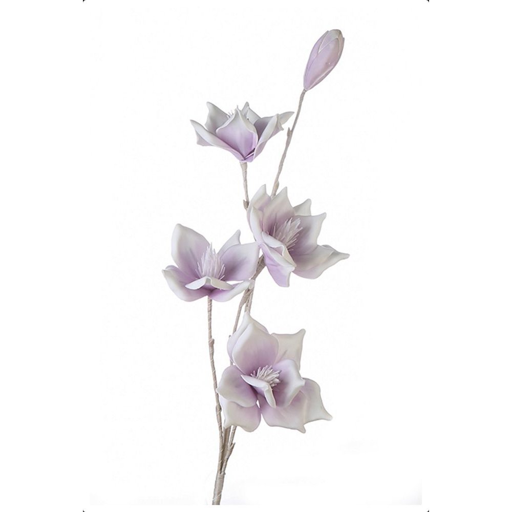 Foam Flower Lagarto mauve/weiß mit 5 Blüten 115 cm Dekoblume Blume