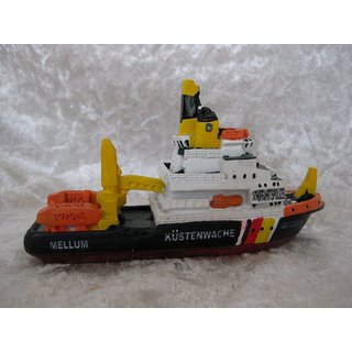 Schiffsmodell Küstenwache Mellum Mineatur Modellschiff Boot Deko Küstenwache Gewässerschutz Schiffahrtspolizei