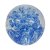 Traumkugel Briefbeschwerer blaue Blume, nachtleuchtend 6cm - Glaskugel,