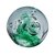 Traumkugel Briefbeschwerer ca. 6cm Motiv große Blasen über grünen Grund - Handarbeit