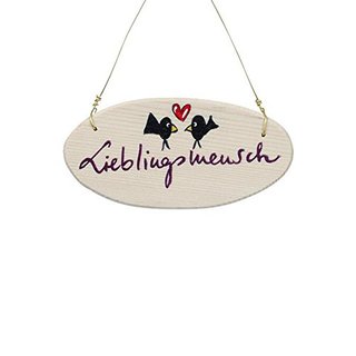 Lieblingsmensch Türschild Wandschild Holz Mitbringsel Liebe Love Valentinstag