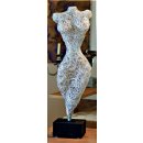 Design Skulptur - Venus - Aluminium silber In-Outdoor 90 cm