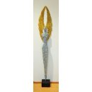 Design Skulptur - Engel 130-4 - Aluminium silber/gold In-Outdoor
