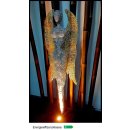 Design Skulptur - Engel mit Goldflügel - beleuchtet LED A+ Aluminium silber /gold In-Outdoor