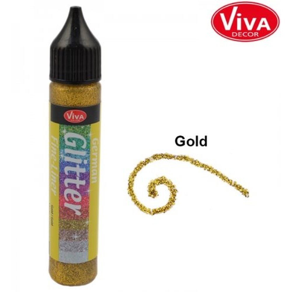 Viva Decor German Glitter 28ml -Gold-