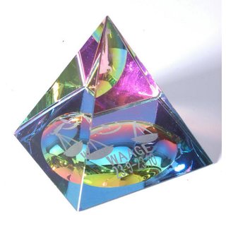 Sternzeichen Glas Pyramide - Waage 24. September - 23. Oktober