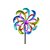 Farbenfrohes Windrad 124x30 cm Gartenstecker Windspiel Gartendeko Blumenstecker