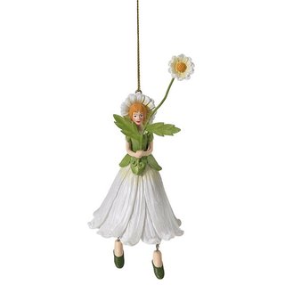 Blumenmädchen Margerite hängend Dekofigur Elfe